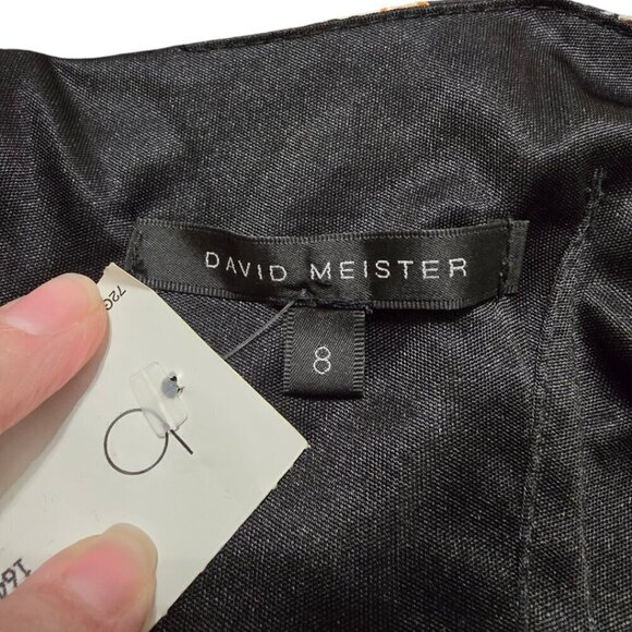 David Meister NWT Silk Floral Paisley Spaghetti Strap Slip Dress Sz 8 - Picture 8 of 13